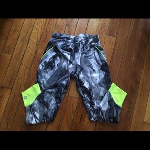 Avia Smoke and Neon Yellow Training Pants